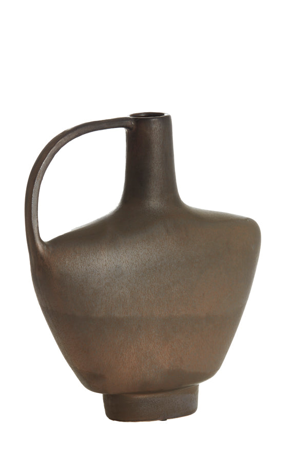 Light & Living Accessories Vase deco 32x12x37 cm OZZERO ceramics matt dark bronze House of Isabella UK
