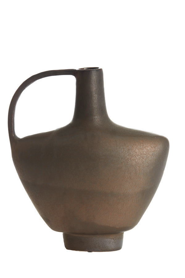 Light & Living Accessories Vase deco 32x12x37 cm OZZERO ceramics matt dark bronze House of Isabella UK
