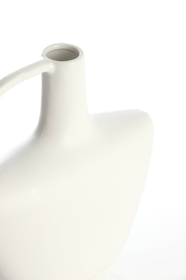 Light & Living Accessories Vase deco 32x12x37 cm OZZERO ceramics white House of Isabella UK