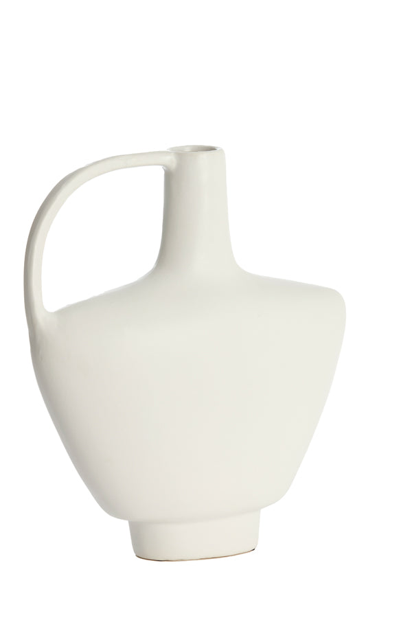 Light & Living Accessories Vase deco 32x12x37 cm OZZERO ceramics white House of Isabella UK