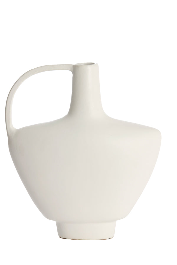 Light & Living Accessories Vase deco 32x12x37 cm OZZERO ceramics white House of Isabella UK