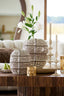 Light & Living Accessories Vase deco 32x16x36 cm MANTU ceramics matt dark brown+cream House of Isabella UK