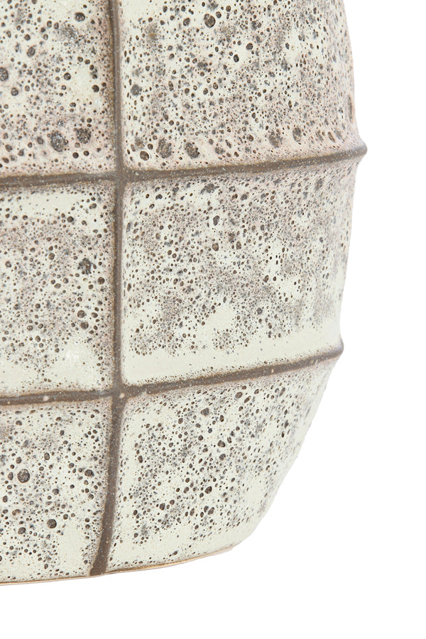 Light & Living Accessories Vase deco 32x16x36 cm MANTU ceramics matt dark brown+cream House of Isabella UK