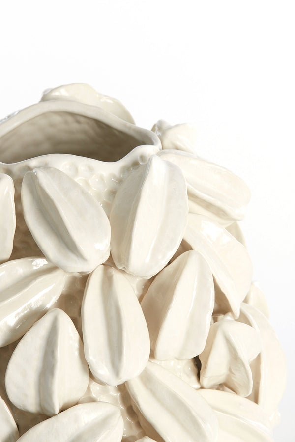 Light & Living Accessories Vase deco 32x31,5x36,5 cm CARAMBOLA ceramics cream House of Isabella UK