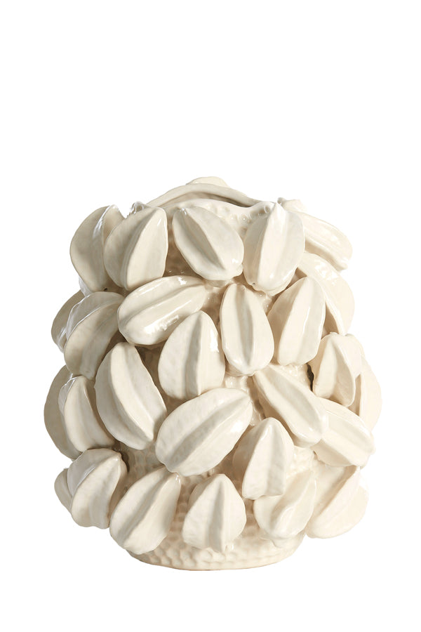 Light & Living Accessories Vase deco 32x31,5x36,5 cm CARAMBOLA ceramics cream House of Isabella UK