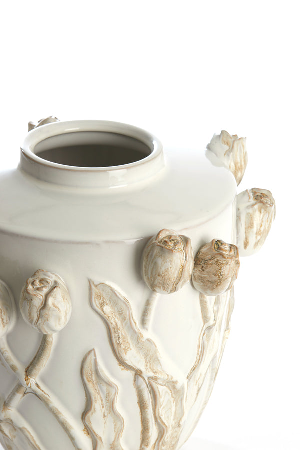 Light & Living Accessories Vase deco 32x32 cm JUANA ceramics cream House of Isabella UK