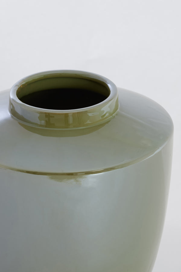 Light & Living Accessories Vase deco 32x40 cm TALEA ceramics oil light green House of Isabella UK