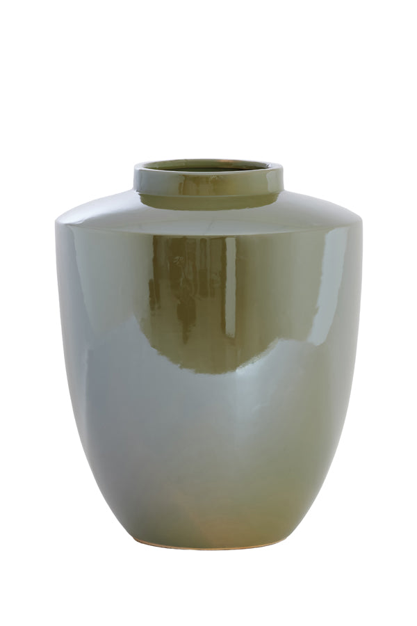 Light & Living Accessories Vase deco 32x40 cm TALEA ceramics oil light green House of Isabella UK