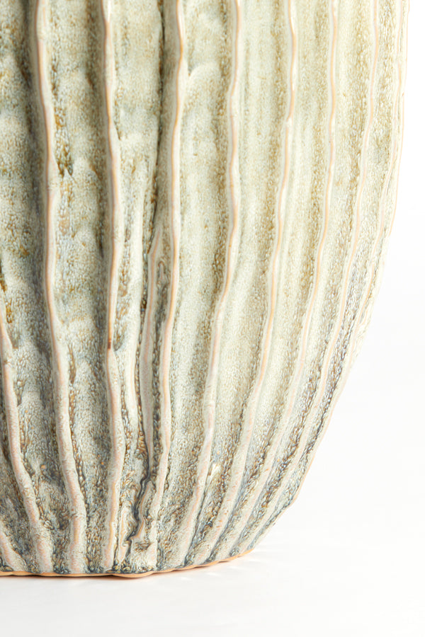 Light & Living Accessories Vase deco 32x40 cm TALEA ceramics olive green-cream House of Isabella UK