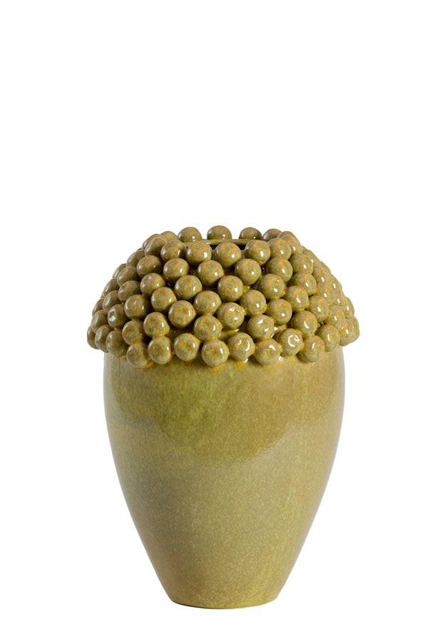 Light & Living Accessories Vase deco 32x43,5 cm LOVRO ceramics olive green-brown House of Isabella UK