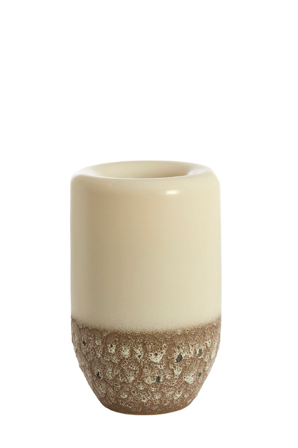 Light & Living Accessories Vase deco 32x50 cm ISAURA ceramics cream+brown House of Isabella UK