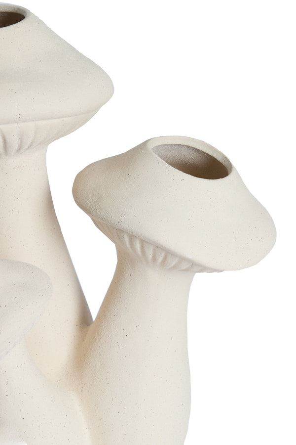 Light & Living Accessories Vase deco 33,5x28,35x40,5 cm MUSHROOM ceramics matt cream House of Isabella UK