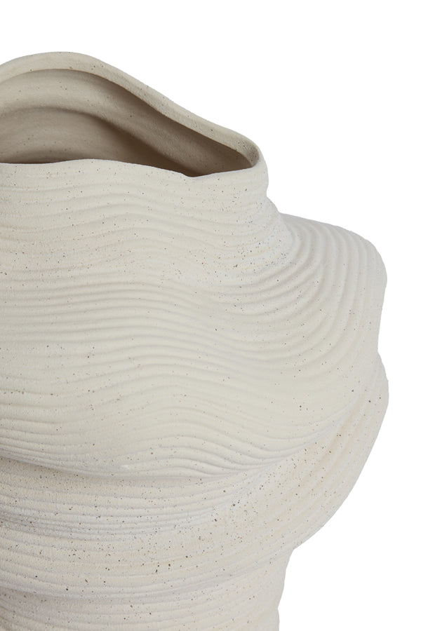 Light & Living Accessories Vase deco 33,5x32x34 cm LUZZ matt cream House of Isabella UK