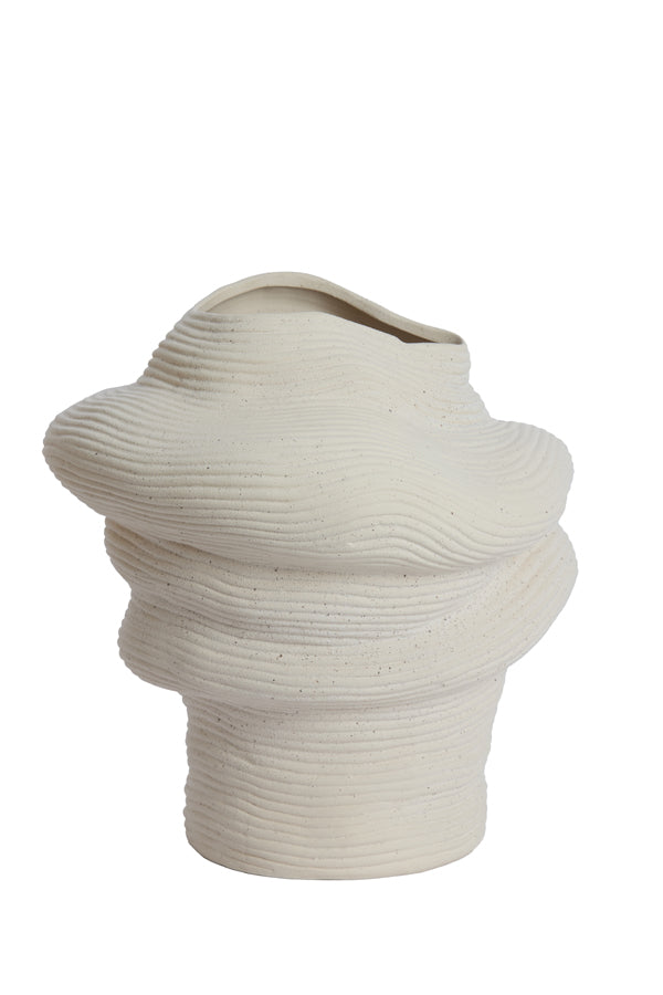 Light & Living Accessories Vase deco 33,5x32x34 cm LUZZ matt cream House of Isabella UK