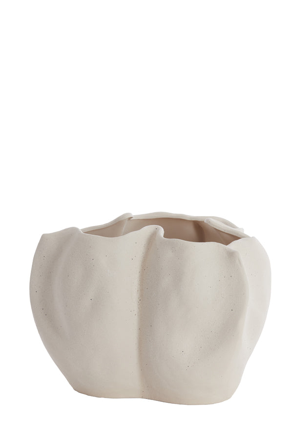 Light & Living Accessories Vase deco 33,5x33x22,5 cm SANGULI ceramics cream House of Isabella UK