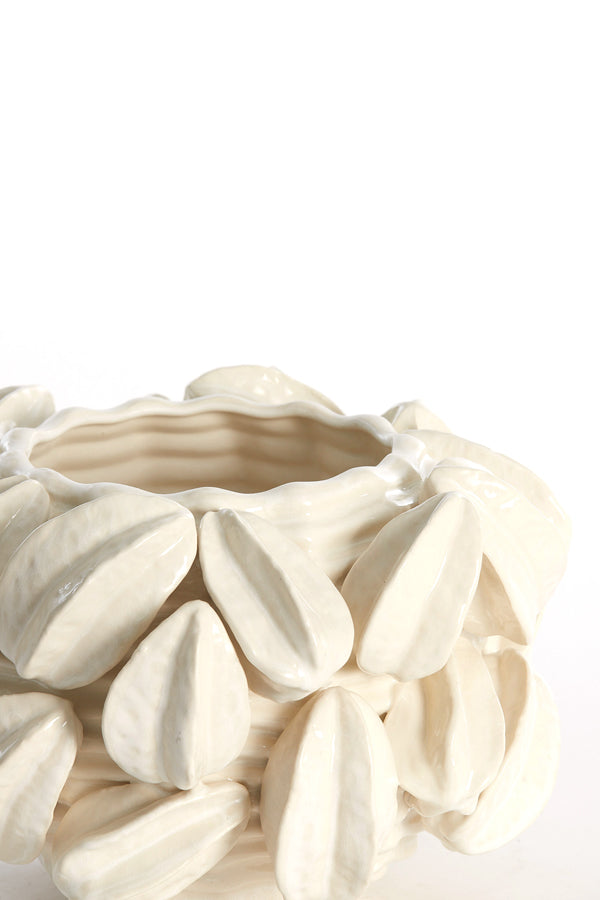 Light & Living Accessories Vase deco 33,5x33x23 cm CARAMBOLA ceramics cream House of Isabella UK