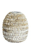 Light & Living Accessories Vase deco 33x35 cm SARRIA bamboo+shell cream House of Isabella UK