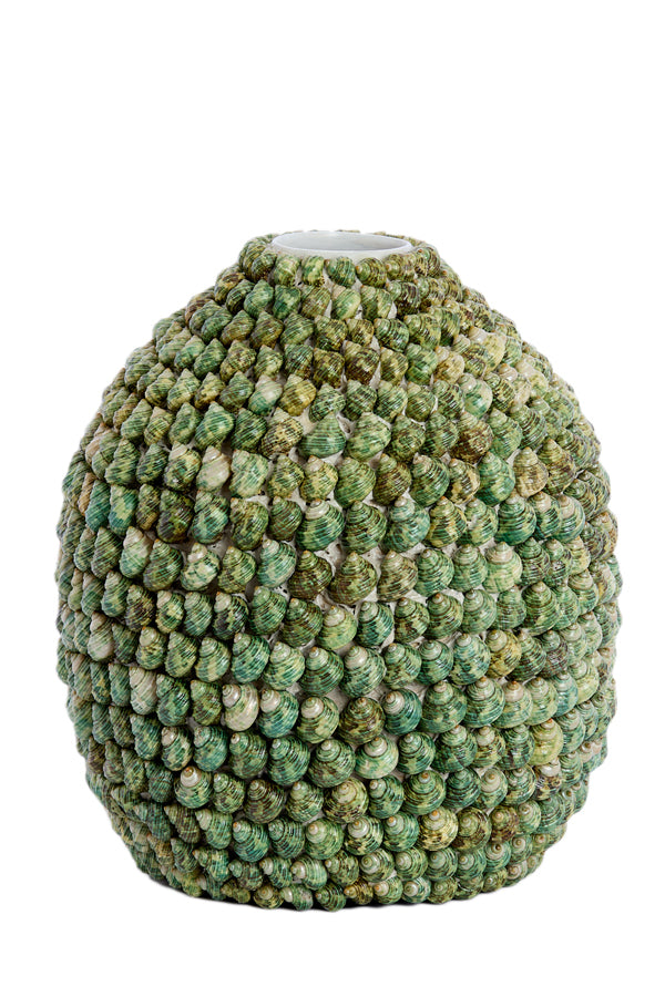 Light & Living Accessories Vase deco 33x37 cm SHELL green House of Isabella UK
