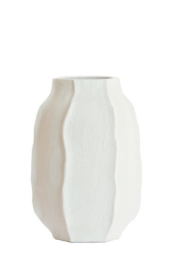 Light & Living Accessories Vase deco 33x50 cm SAPHIRA matt white House of Isabella UK