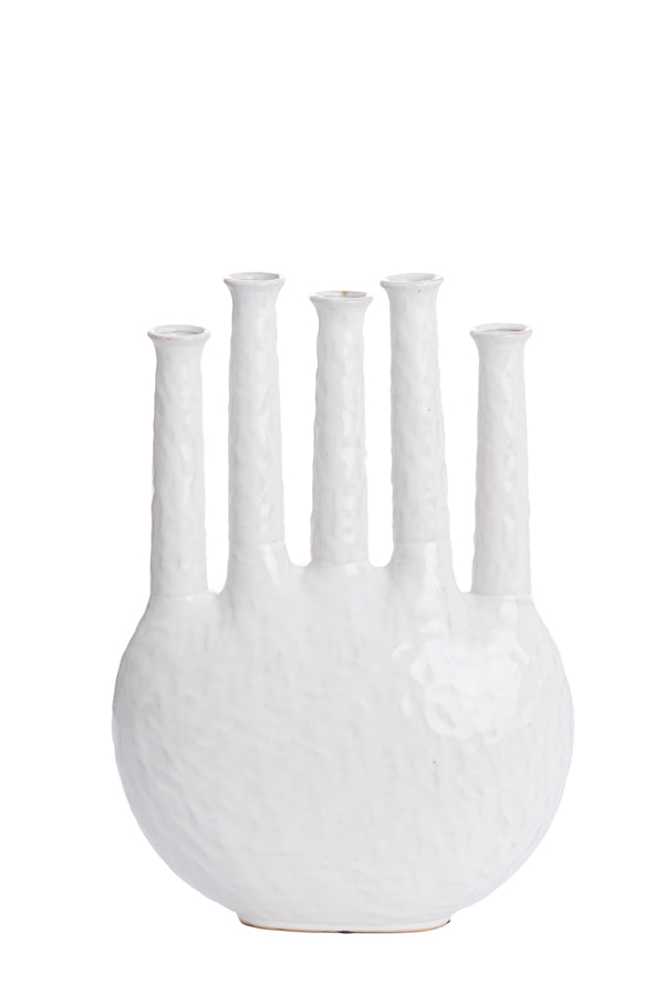 Light & Living Accessories Vase deco 34x14x48 cm BEKAPO ceramics cream House of Isabella UK