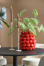 Light & Living Accessories Vase deco 34x33x37 cm TAMINA ceramics red House of Isabella UK