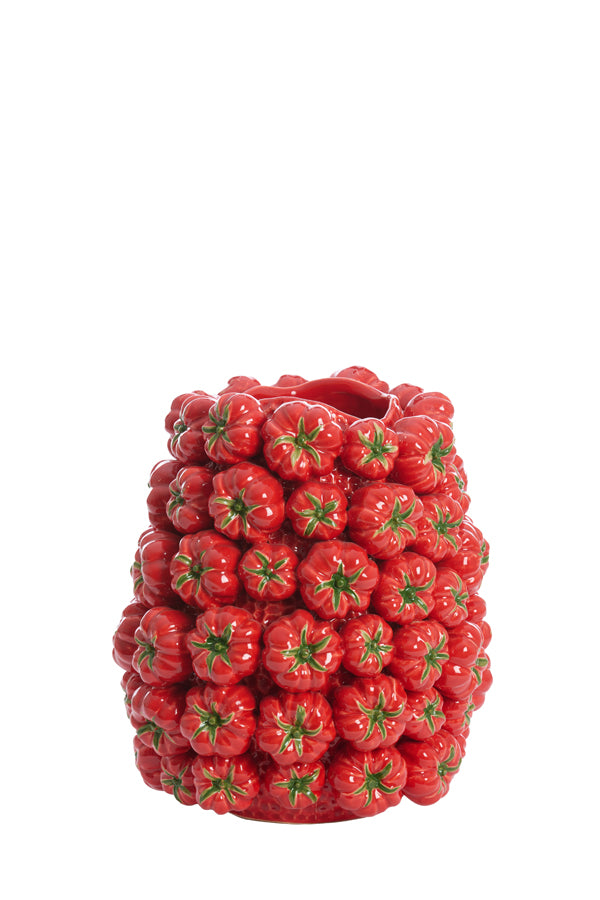 Light & Living Accessories Vase deco 34x33x37 cm TAMINA ceramics red House of Isabella UK