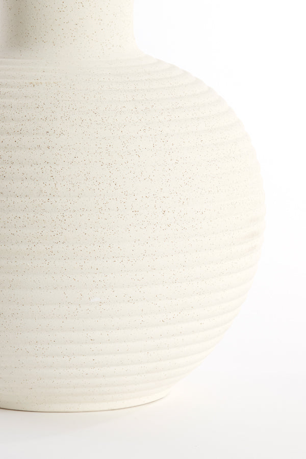 Light & Living Accessories Vase deco 34x52 cm ULLOA ceramics matt cream House of Isabella UK