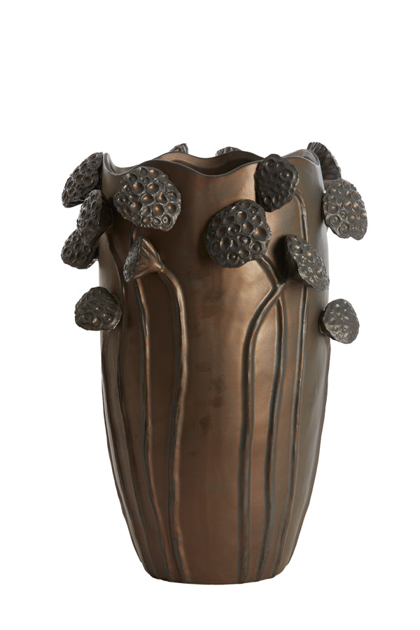 Light & Living Accessories Vase deco 35,5x35x51 cm LAVCI ceramics matt dark brown House of Isabella UK