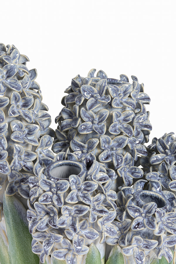Light & Living Accessories Vase deco 35x21x28 cm FLOWER ceramics blue+green House of Isabella UK