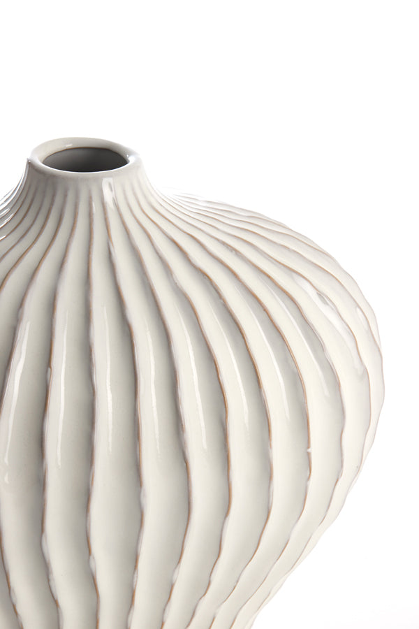 Light & Living Accessories Vase deco 35x21x30 cm LORITO ceramics cream House of Isabella UK