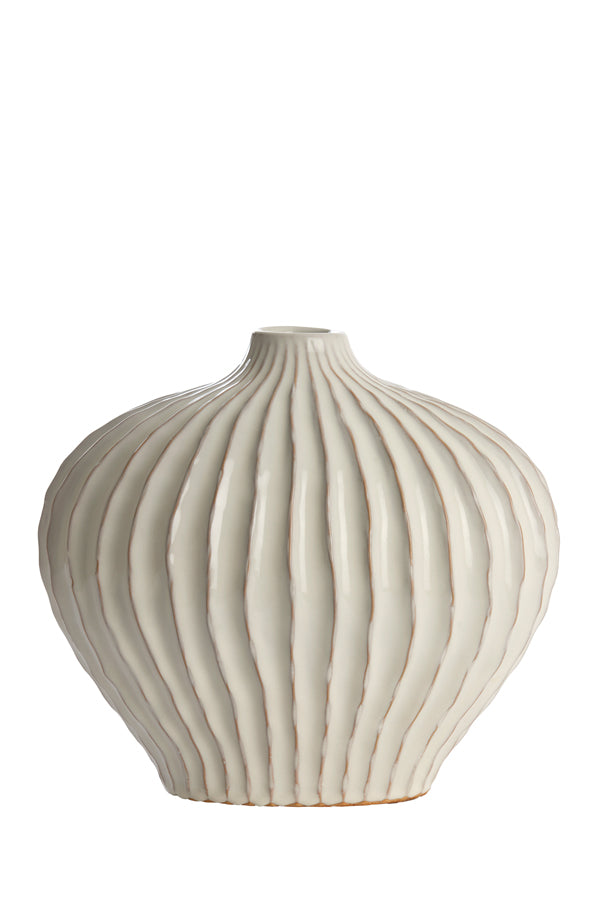 Light & Living Accessories Vase deco 35x21x30 cm LORITO ceramics cream House of Isabella UK
