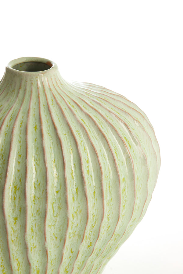 Light & Living Accessories Vase deco 35x21x30 cm LORITO ceramics mint green House of Isabella UK