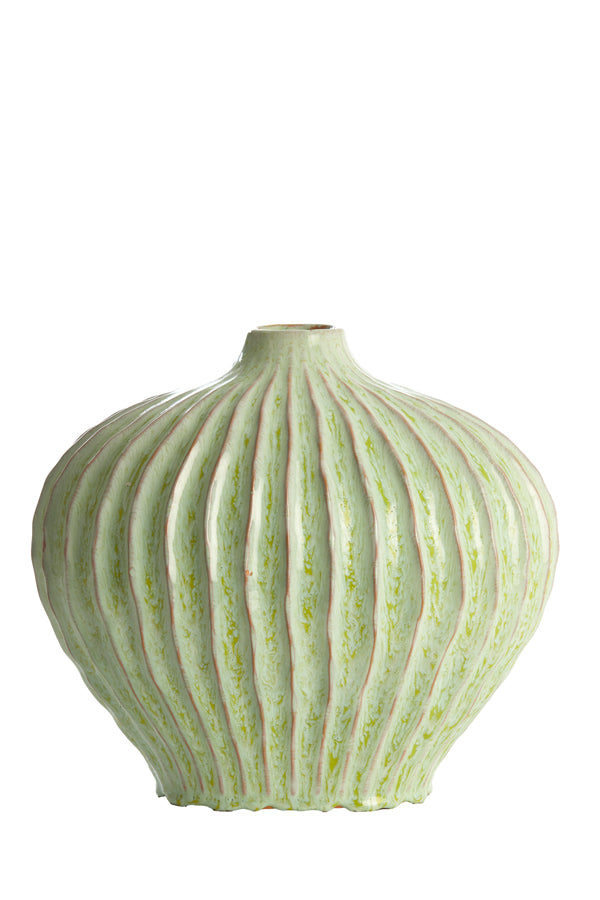 Light & Living Accessories Vase deco 35x21x30 cm LORITO ceramics mint green House of Isabella UK