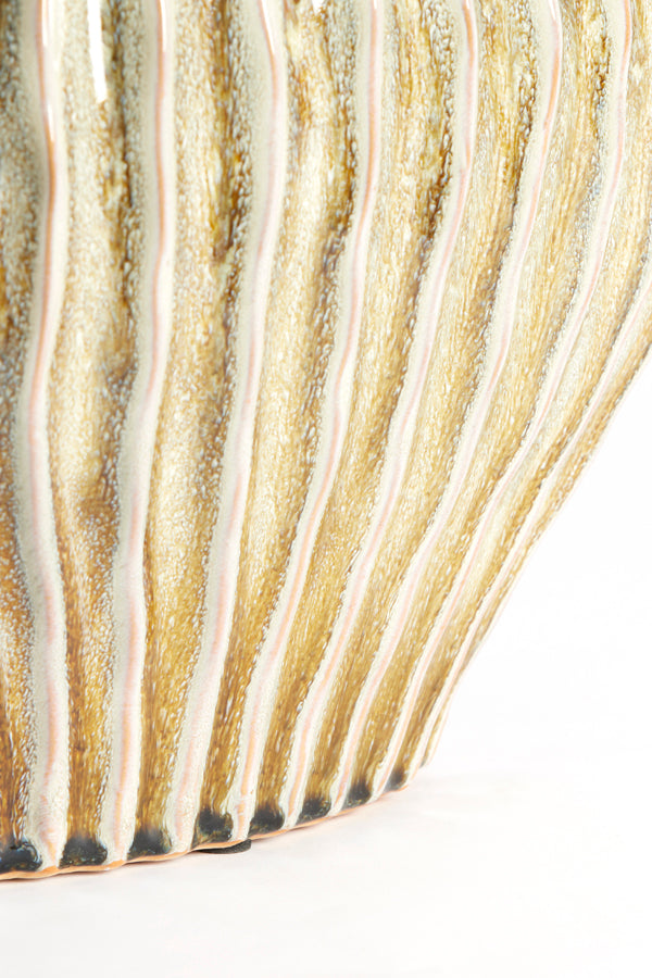 Light & Living Accessories Vase deco 35x21x30 cm LORITO ceramics olive green House of Isabella UK