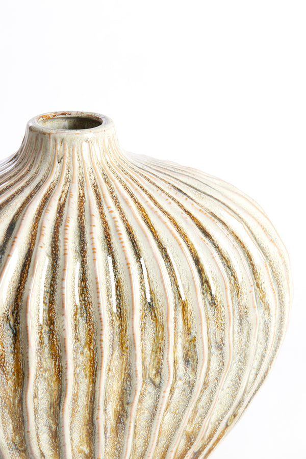 Light & Living Accessories Vase deco 35x21x30 cm LORITO ceramics olive green House of Isabella UK