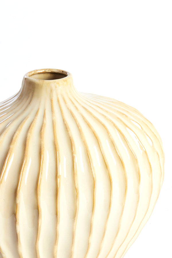 Light & Living Accessories Vase deco 35x21x30 cm LORITO ceramics sand-beige House of Isabella UK