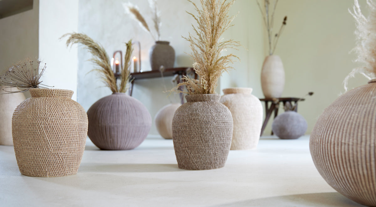 Light & Living Accessories Vase deco 35x26,5 cm VALERIE light brown House of Isabella UK