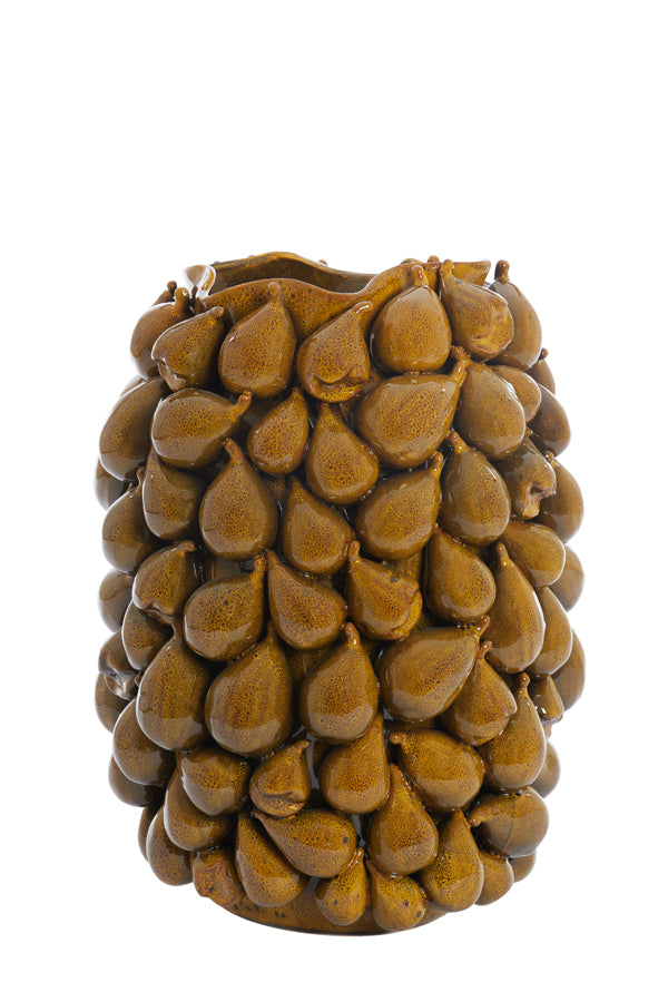 Light & Living Accessories Vase deco 35x33x47 cm NATALIA ceramics yellow-brown House of Isabella UK