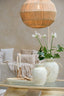 Light & Living Accessories Vase deco 35x38 cm LERI bamboo cream House of Isabella UK