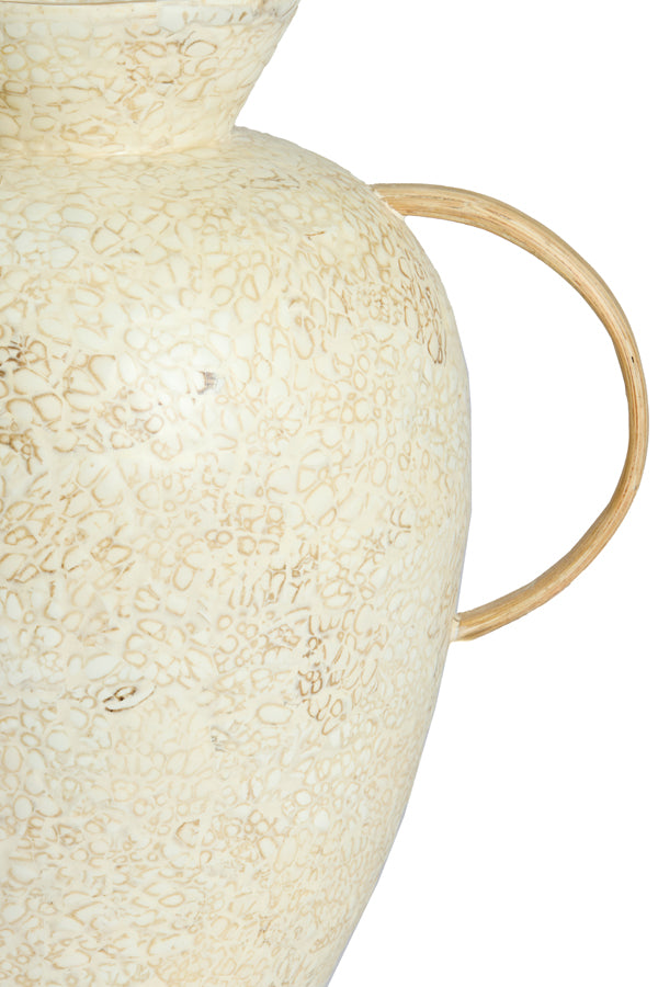 Light & Living Accessories Vase deco 35x38 cm LERI bamboo cream House of Isabella UK