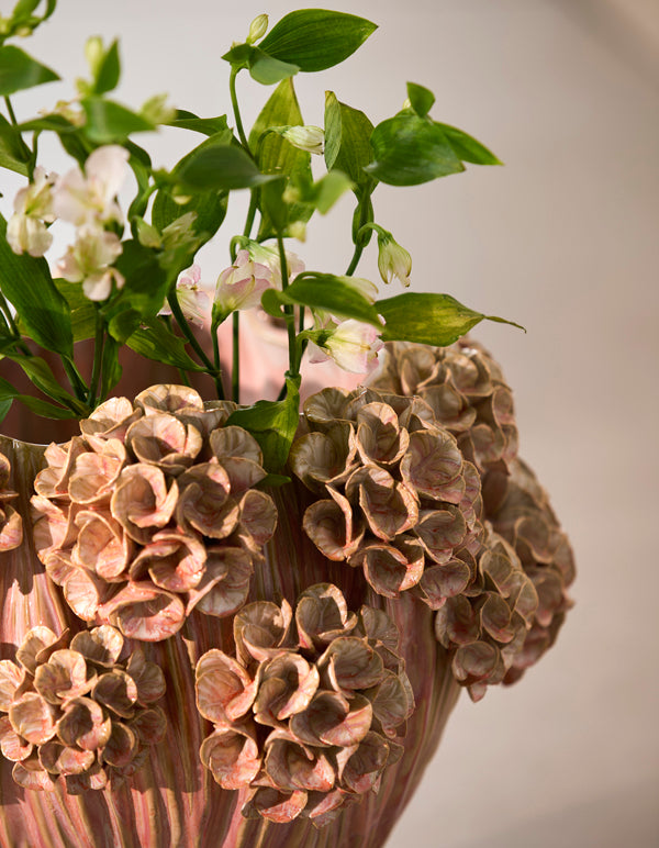 Light & Living Accessories Vase deco 38x32 cm LUSERNA ceramics light pink House of Isabella UK