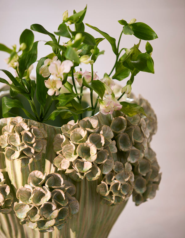 Light & Living Accessories Vase deco 38x32 cm LUSERNA ceramics mint green House of Isabella UK