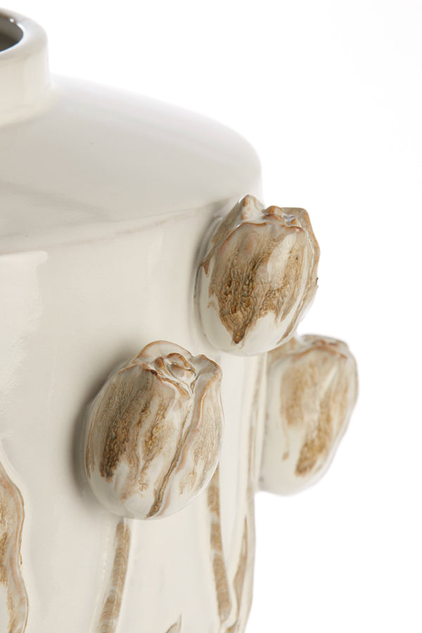 Light & Living Accessories Vase deco 38x45 cm JUANA ceramics cream House of Isabella UK