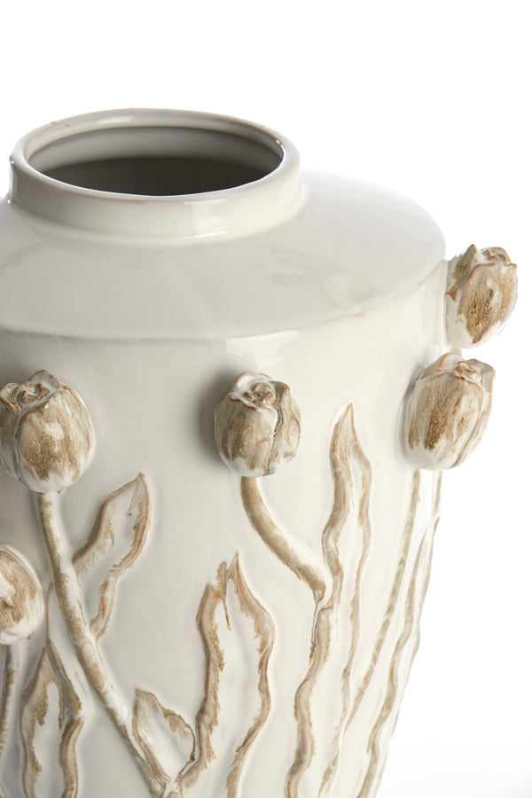 Light & Living Accessories Vase deco 38x45 cm JUANA ceramics cream House of Isabella UK