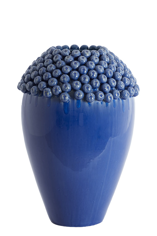 Light & Living Accessories Vase deco 39,5x57 cm LOVRO ceramics dark blue House of Isabella UK