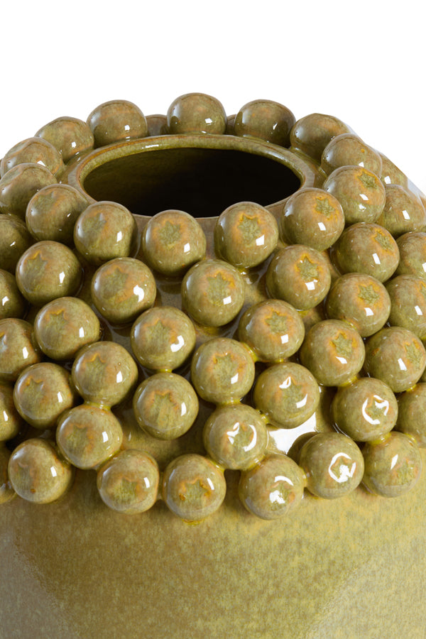 Light & Living Accessories Vase deco 39,5x57 cm LOVRO ceramics olive green-brown House of Isabella UK