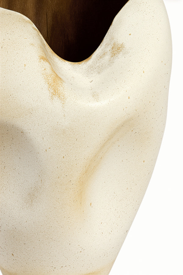 Light & Living Accessories Vase deco 39x53 cm AZURA ceramics cream-rust House of Isabella UK