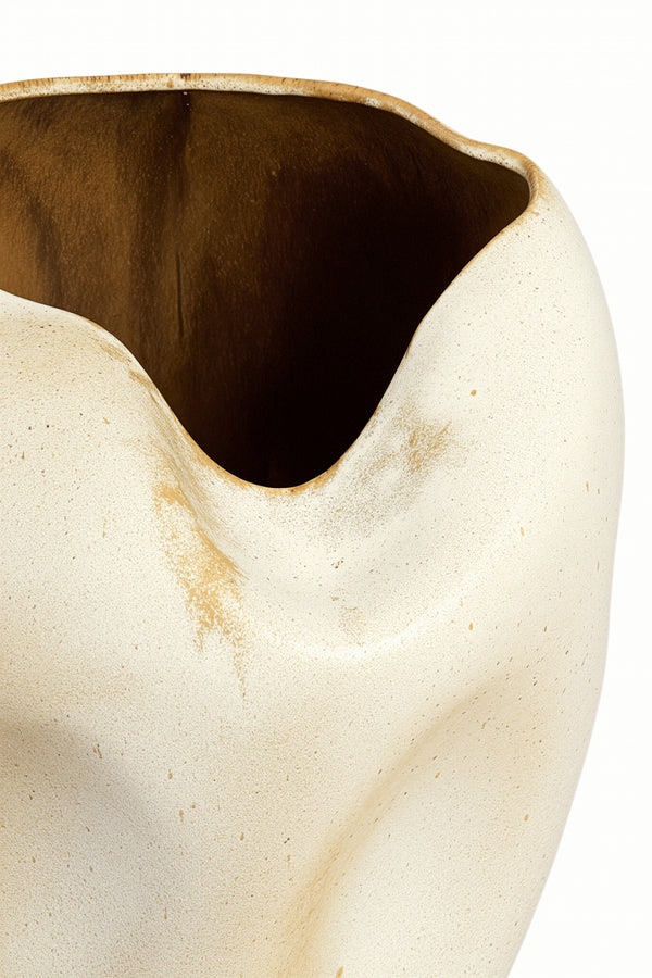 Light & Living Accessories Vase deco 39x53 cm AZURA ceramics cream-rust House of Isabella UK