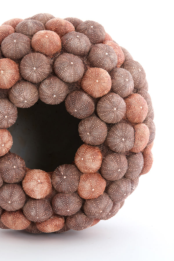 Light & Living Accessories Vase deco 40x23,5 cm SEA URCHIN coral red+burgundy House of Isabella UK