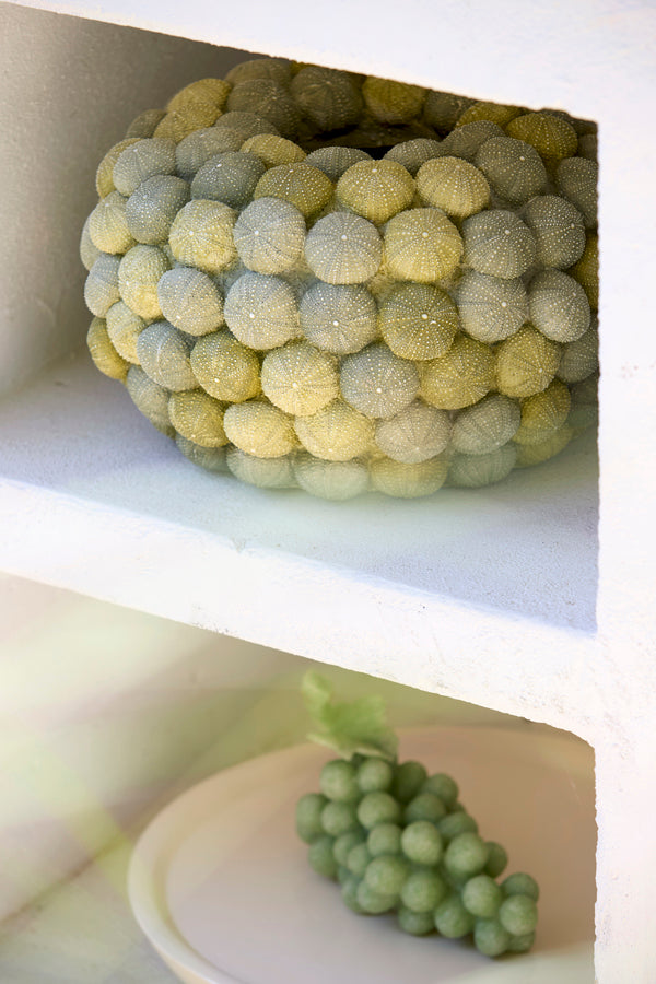 Light & Living Accessories Vase deco 40x23,5 cm SEA URCHIN green+dark green House of Isabella UK